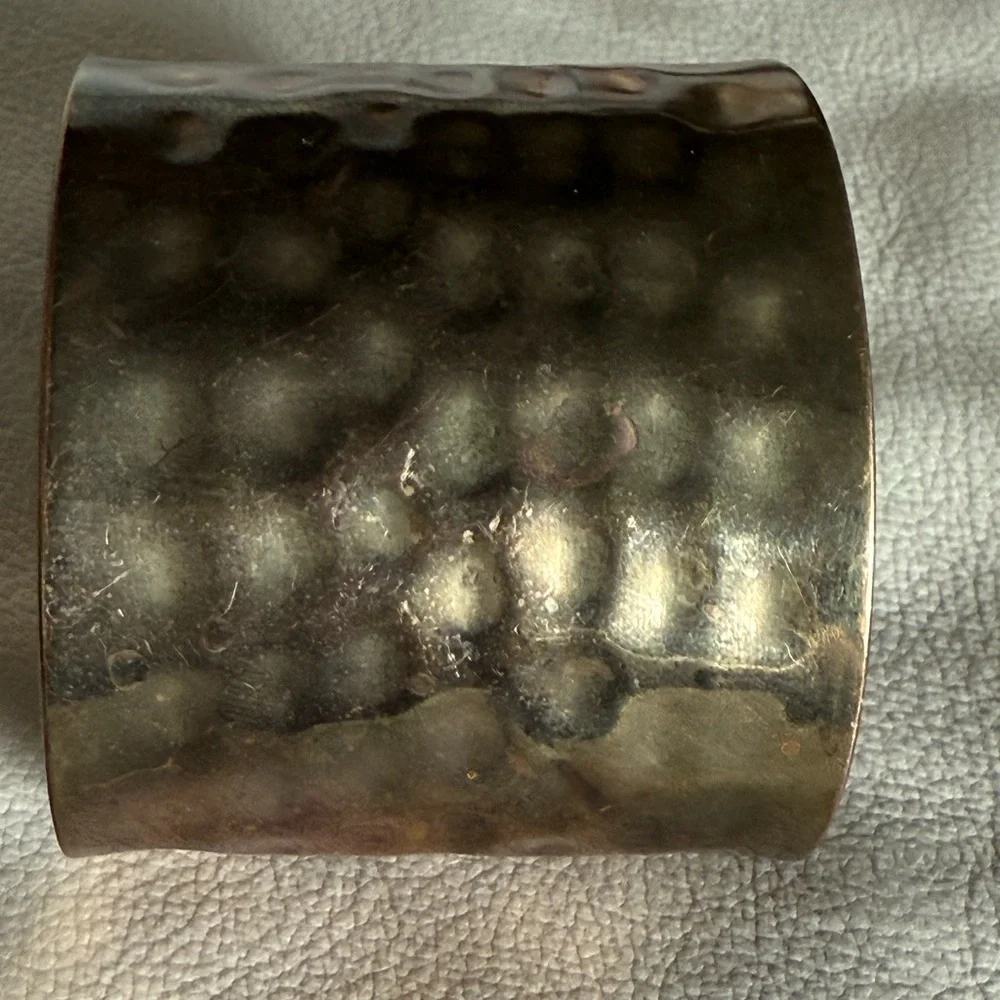 Hammered Metal Cuff Bracelet